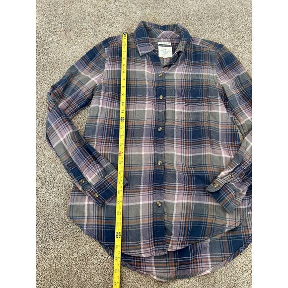 American Eagle Plaid Button Down size Small - Picture 4 of 6